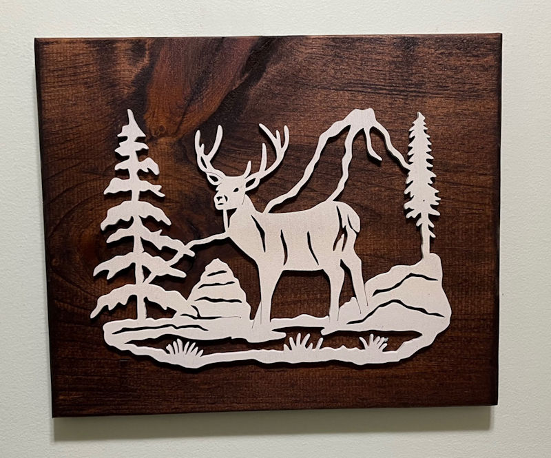 (image for) Deer Scene Wall Decor