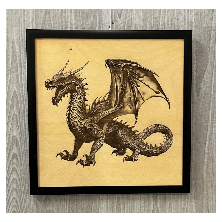 (image for) Dragon Laser Art, Framed