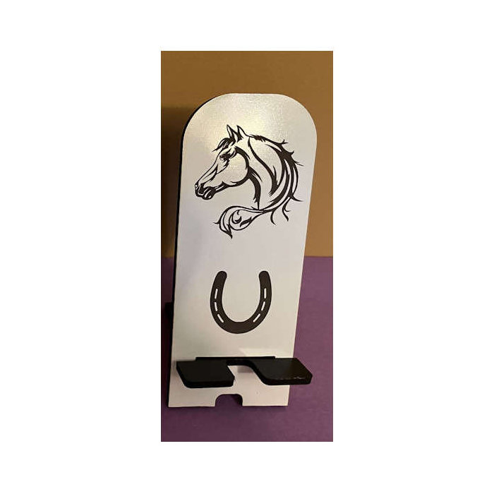 (image for) Cell Phone Holder - Horse Head & Horseshoe