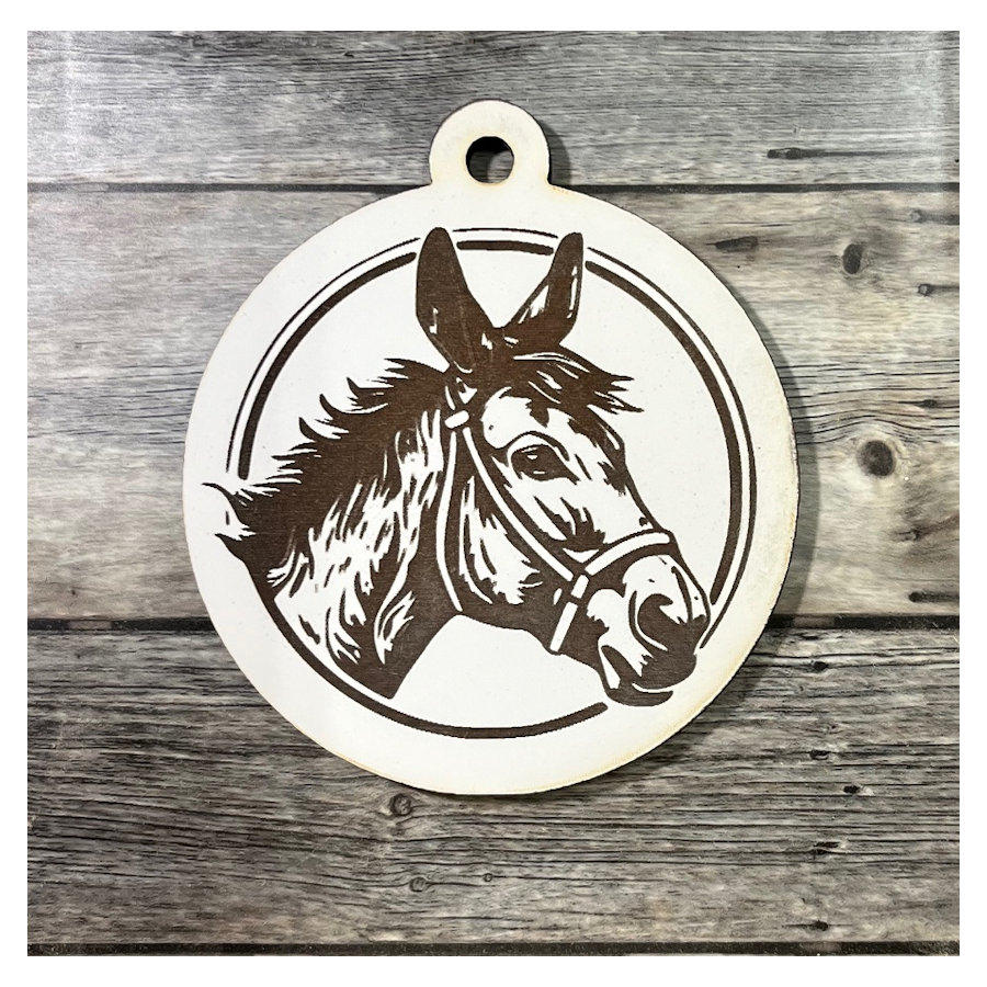 (image for) Mule Head Ornament, 4"