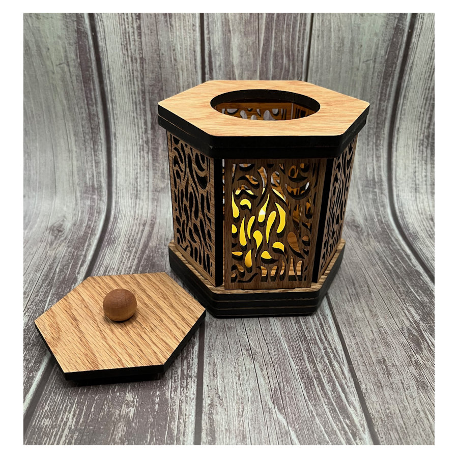 (image for) Oak Tea Light Candle Holder