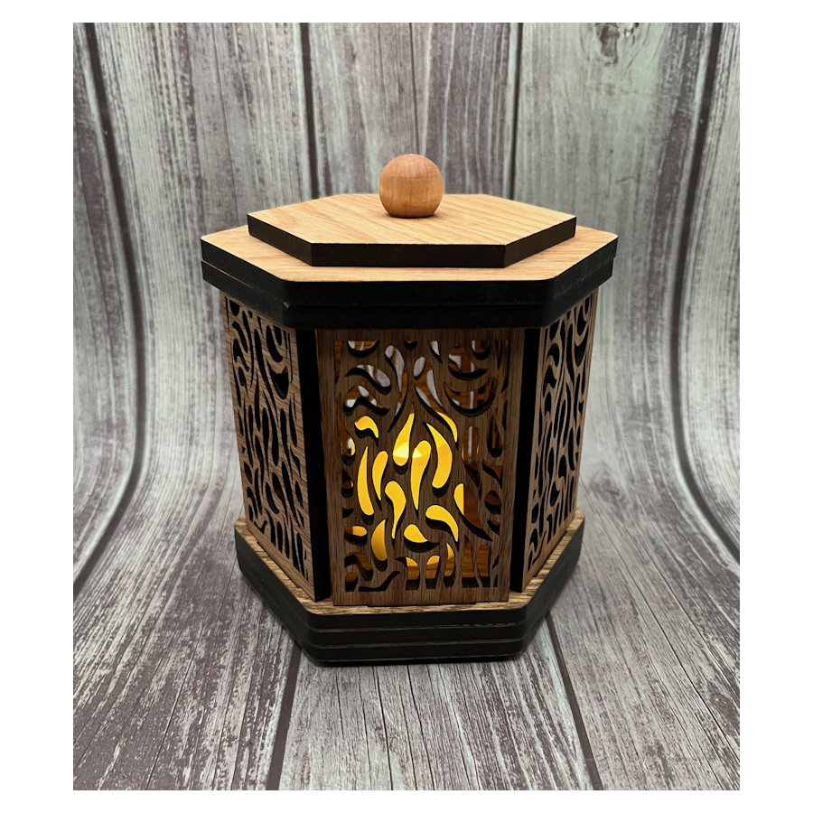 (image for) Oak Tea Light Candle Holder