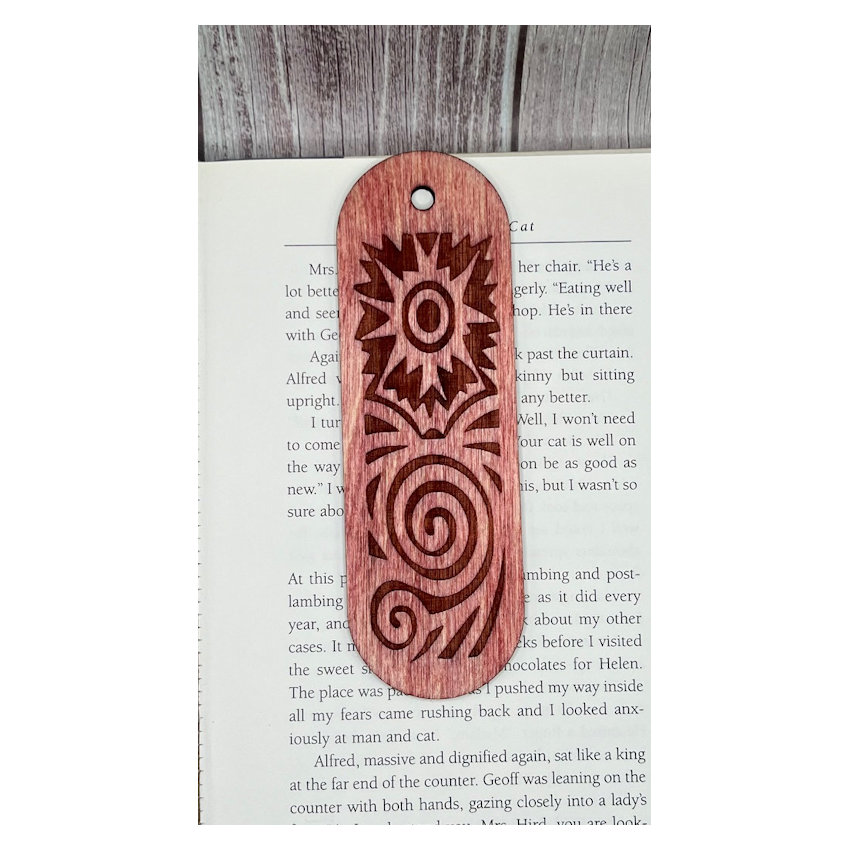 (image for) Bookmark, Wood, 5" high