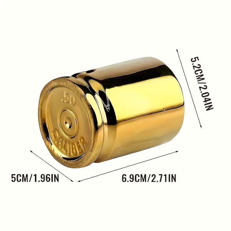 (image for) 50 Caliber Bullet Shotglass, Set of 2