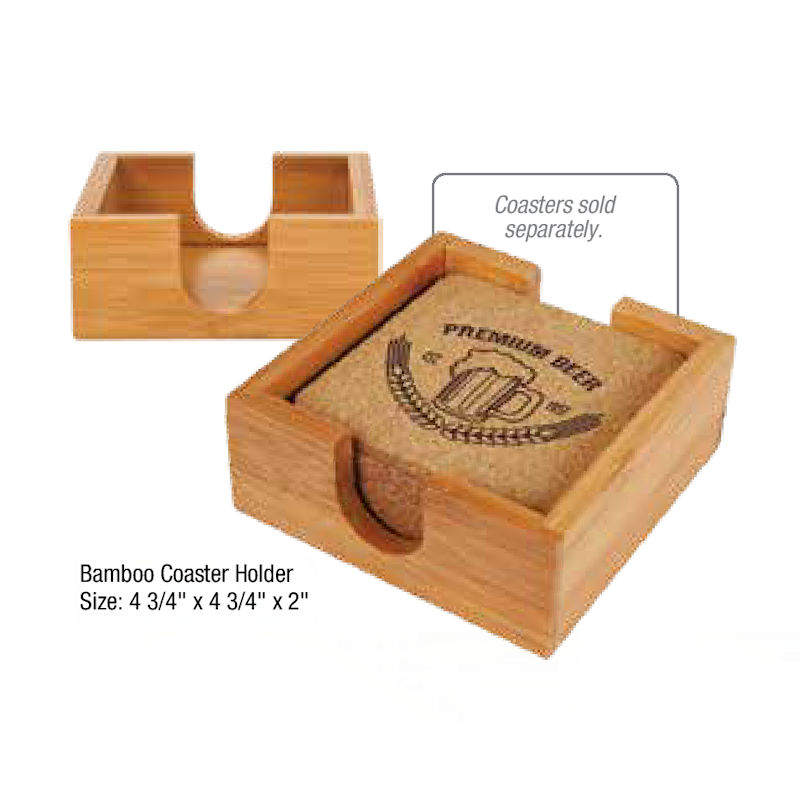 (image for) 4" x 4" Bamboo Coaster Holder