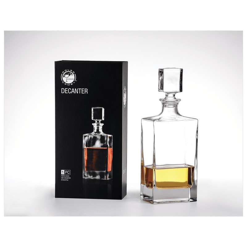 (image for) 810ml Rectangle Glass Decanter with Gift Box