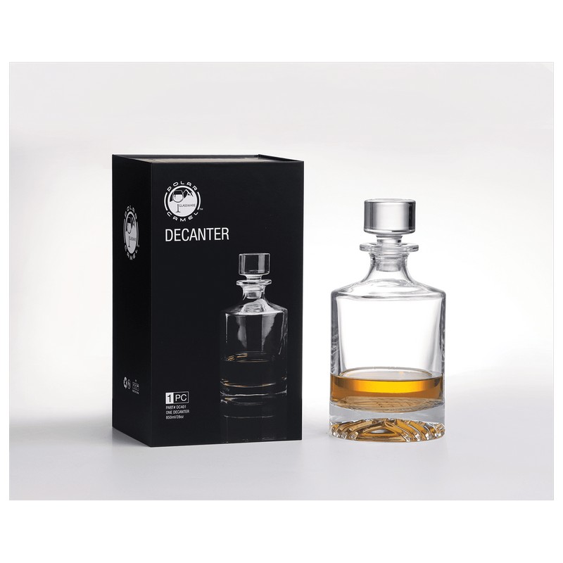 (image for) DC401 - 850ml Round Glass Decanter with Gift Box