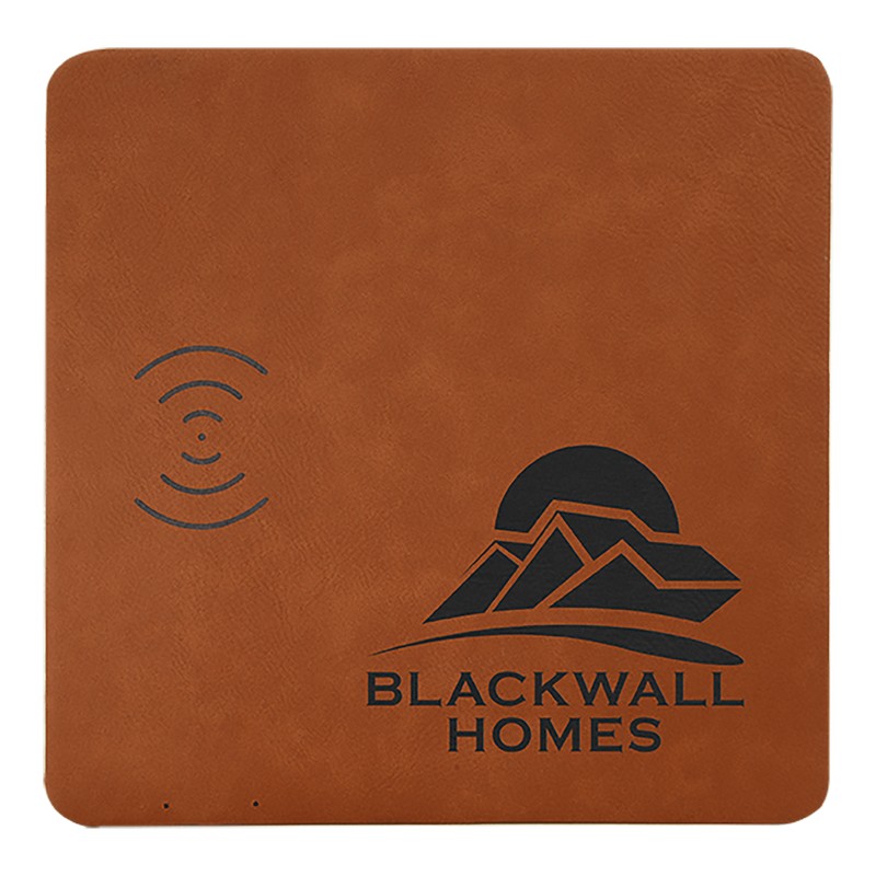 (image for) 8" x 8" Laserable Leatherette Phone Charging Mat