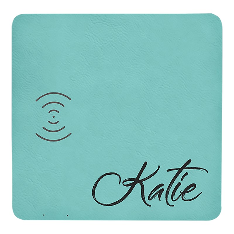 (image for) 8" x 8" Laserable Leatherette Phone Charging Mat