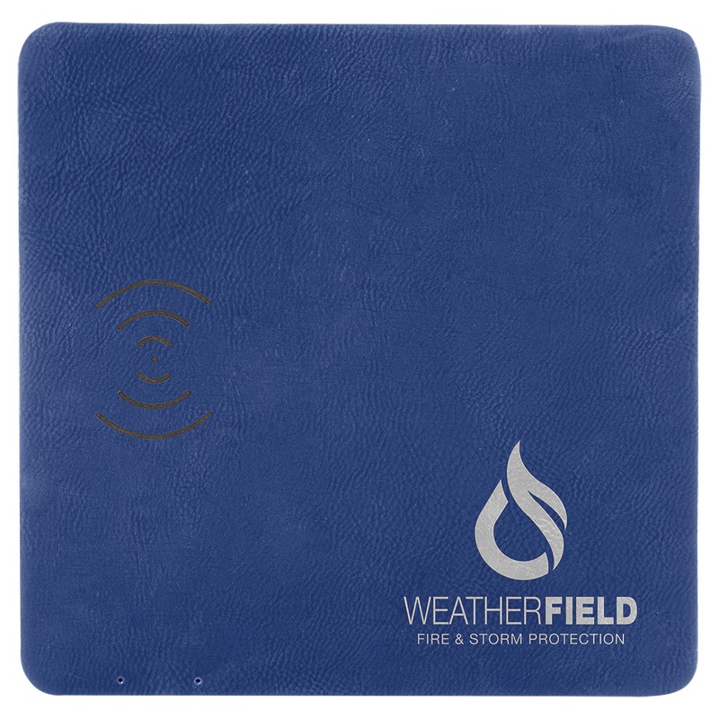 (image for) 8" x 8" Laserable Leatherette Phone Charging Mat