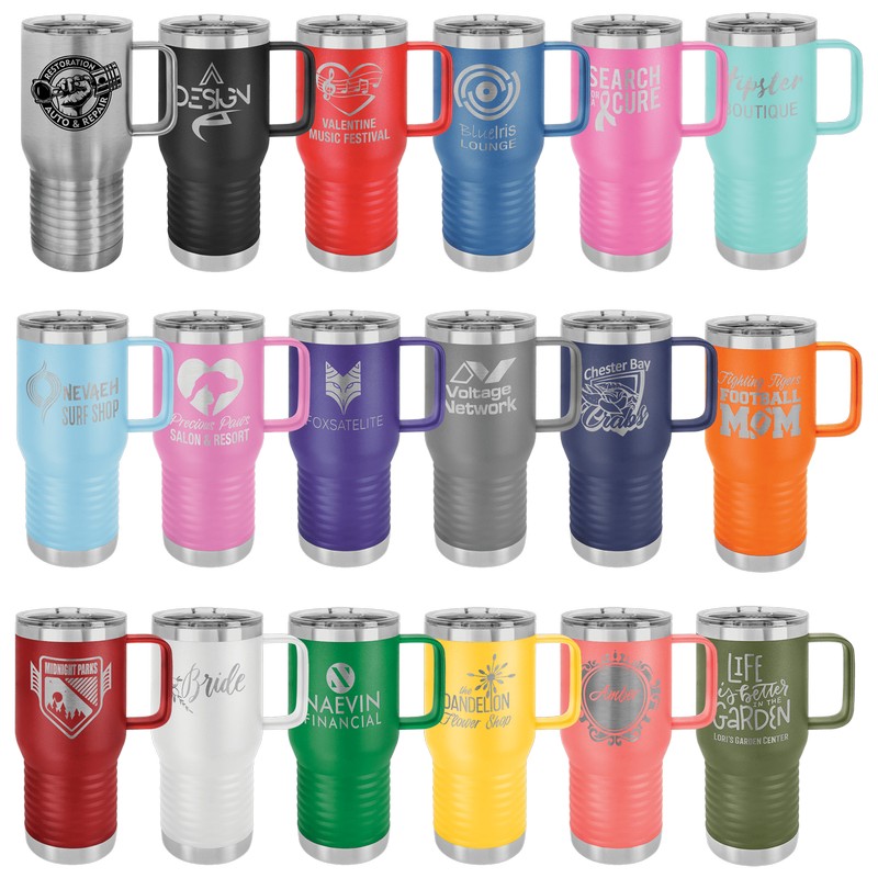 (image for) Polar Camel 20 oz. Vacuum Insulated Travel Mug with Slider Lid