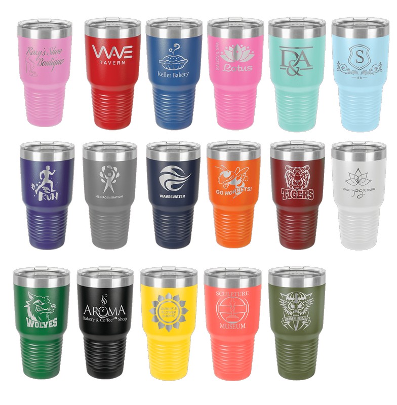 (image for) Polar Camel 30 oz. Insulated Ringneck Tumbler w/clear lid