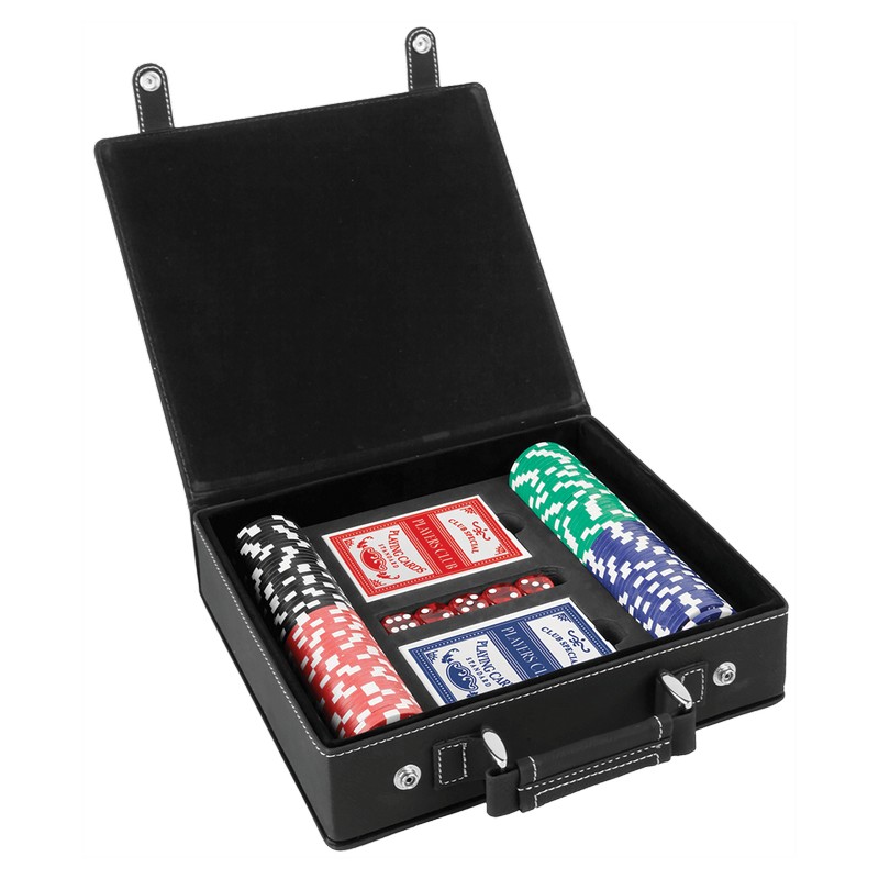 (image for) Leatherette 100 Chip Poker Set