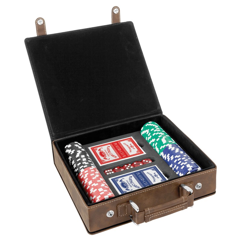 (image for) Leatherette 100 Chip Poker Set