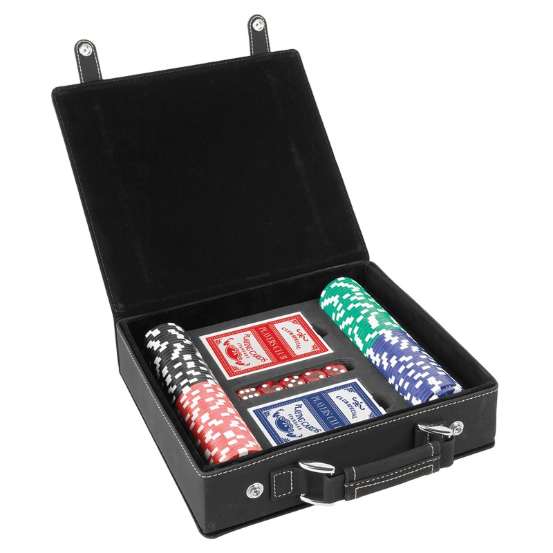 (image for) Leatherette 100 Chip Poker Set