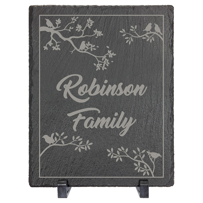 (image for) 10" x 8" Rectangle Slate Decor with Plastic Feet