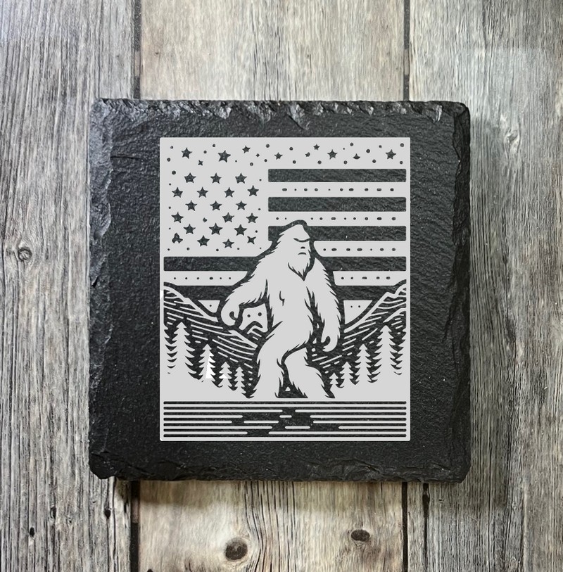 (image for) 4" x 4" square Slate Coaster