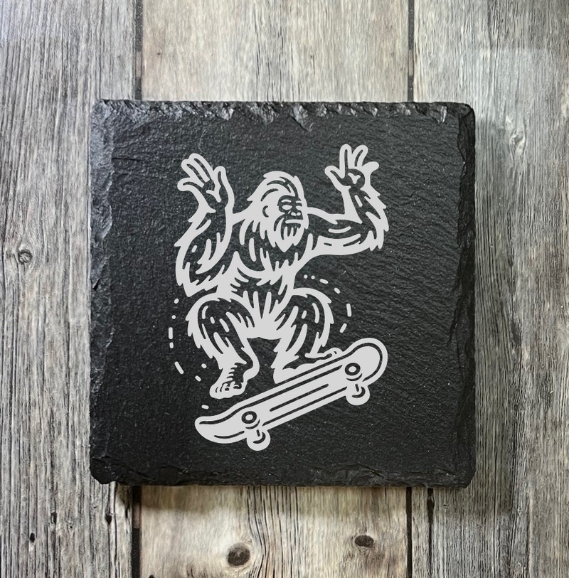 (image for) 4" x 4" square Slate Coaster