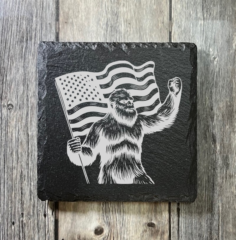 (image for) 4" x 4" square Slate Coaster