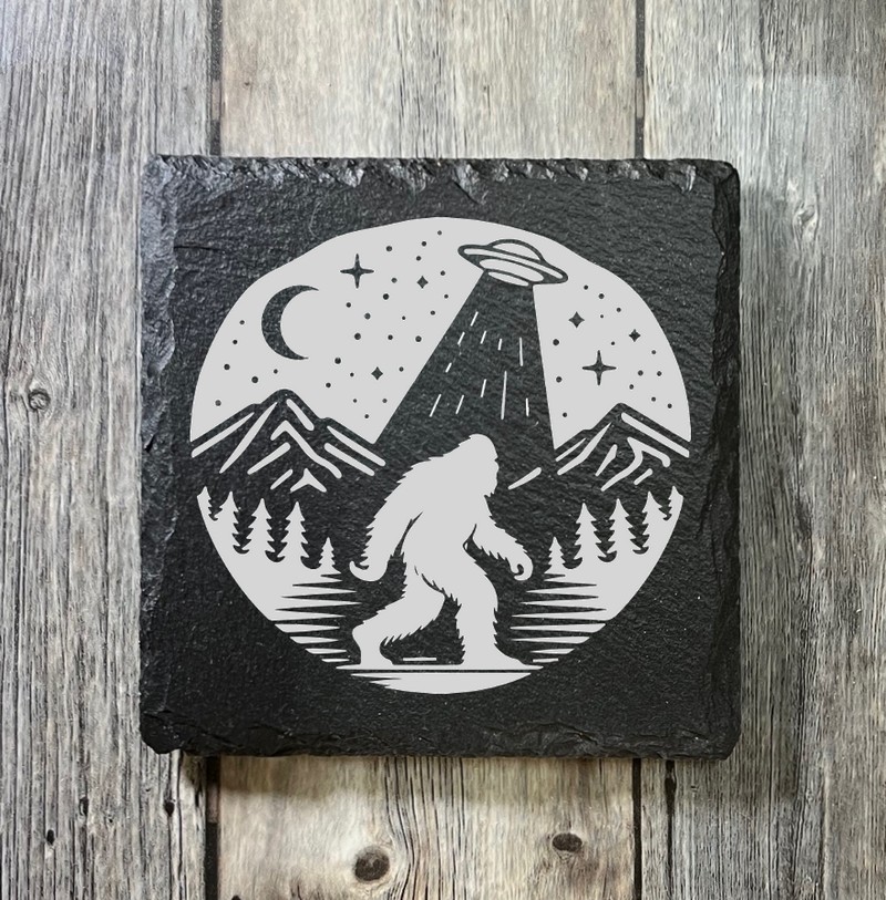 (image for) 4" x 4" square Slate Coaster