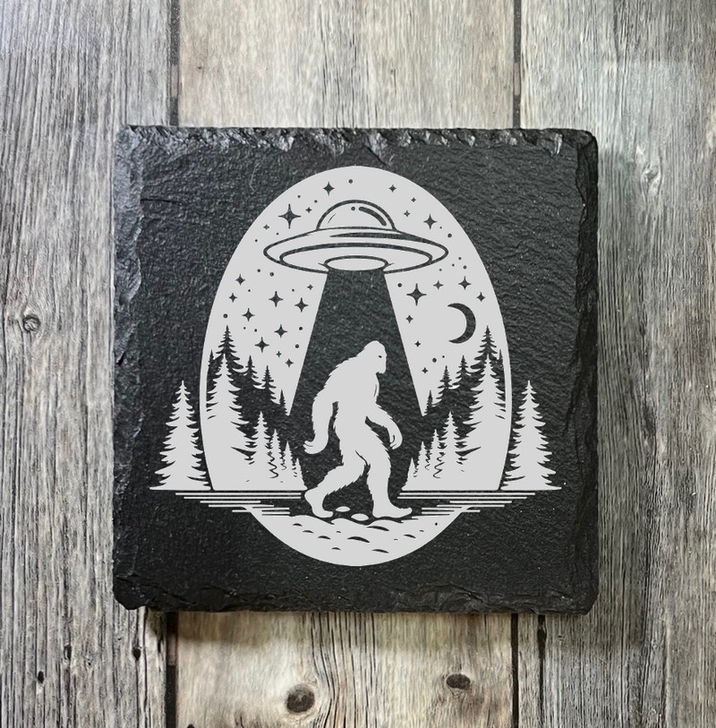 (image for) 4" x 4" square Slate Coaster