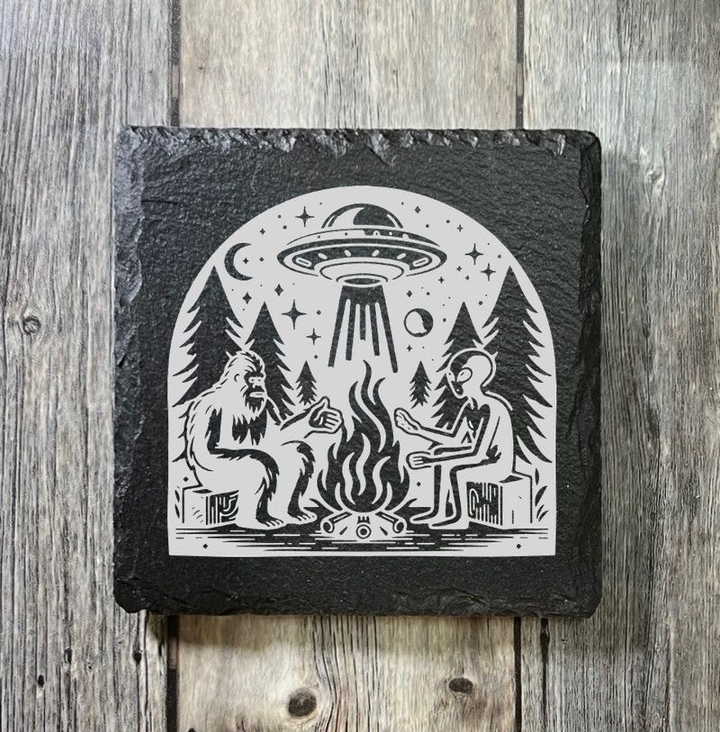 (image for) 4" x 4" square Slate Coaster