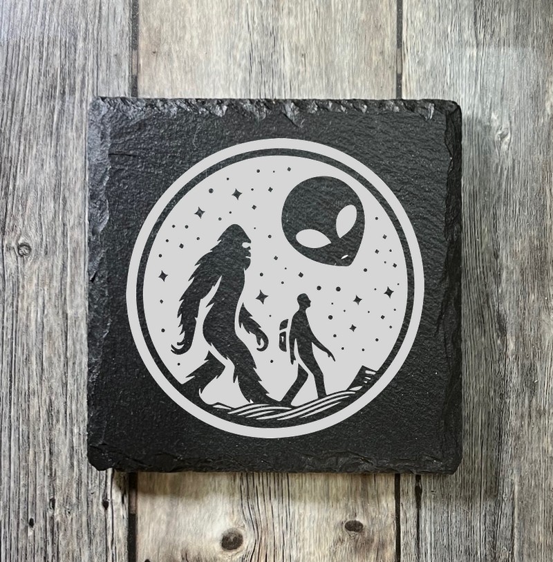 (image for) 4" x 4" square Slate Coaster