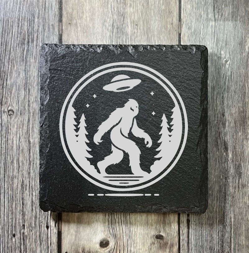 (image for) 4" x 4" square Slate Coaster