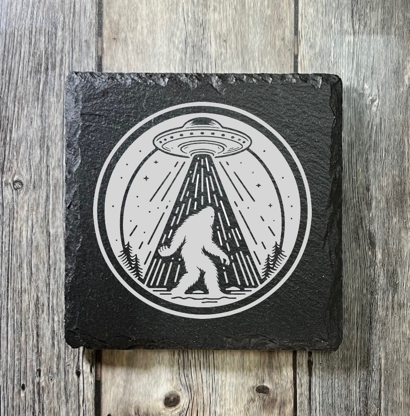 (image for) 4" x 4" square Slate Coaster