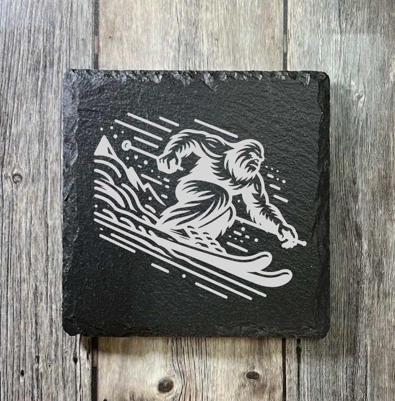 (image for) 4" x 4" square Slate Coaster