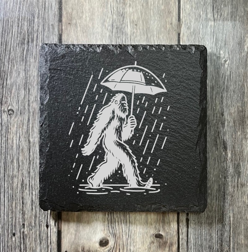 (image for) 4" x 4" square Slate Coaster