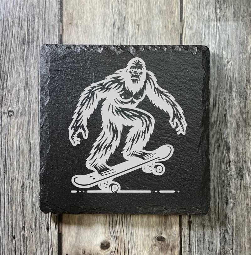 (image for) 4" x 4" square Slate Coaster