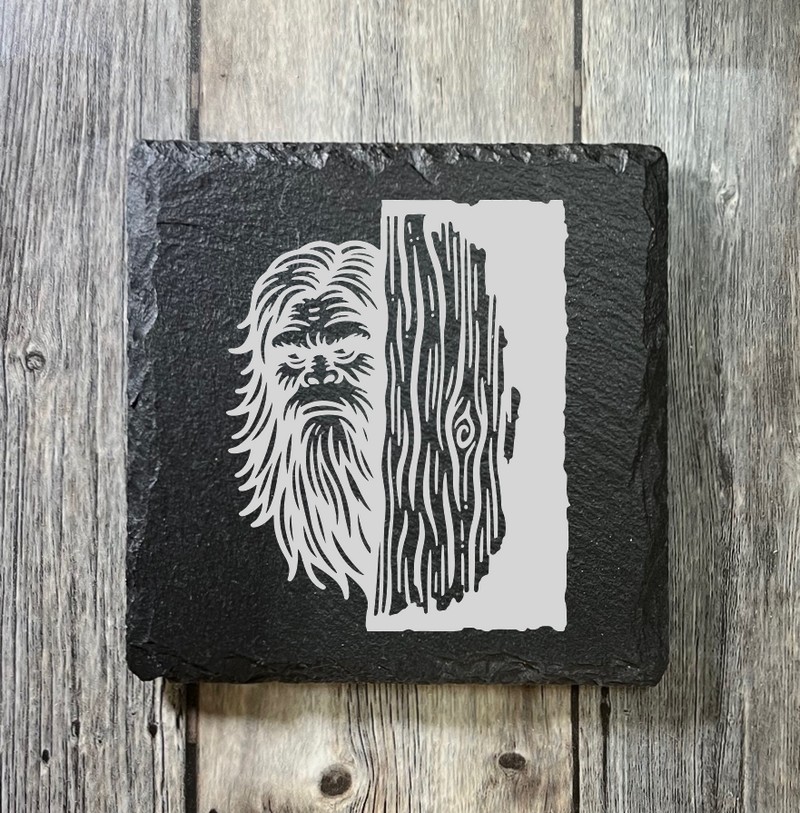 (image for) 4" x 4" square Slate Coaster