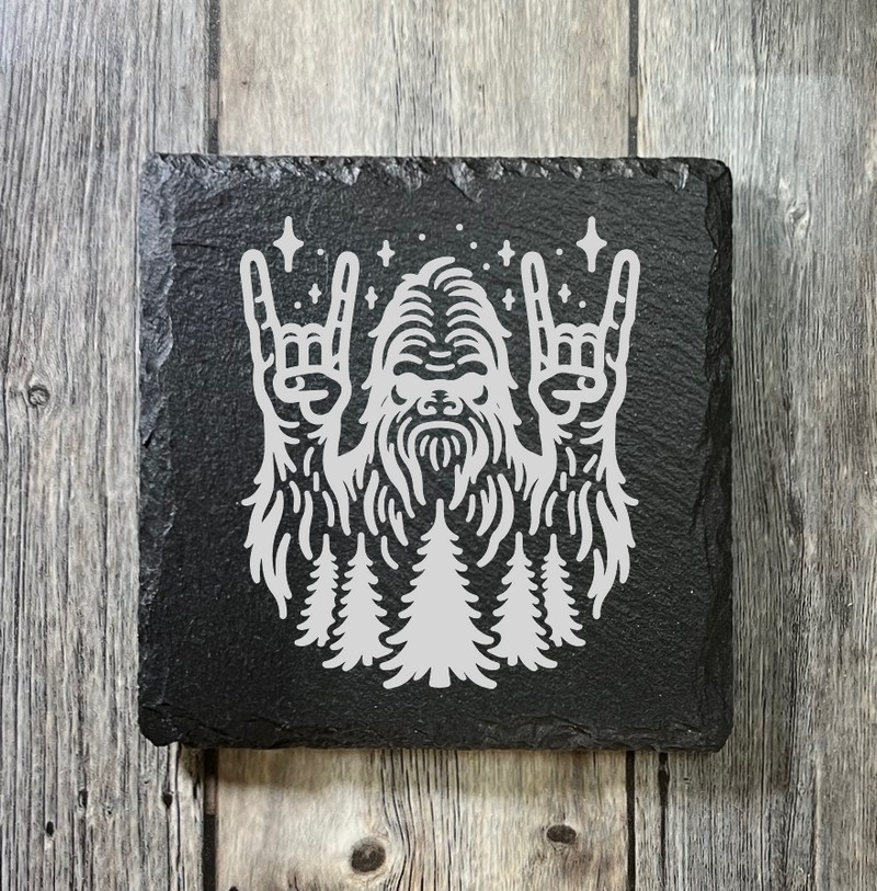 (image for) 4" x 4" square Slate Coaster