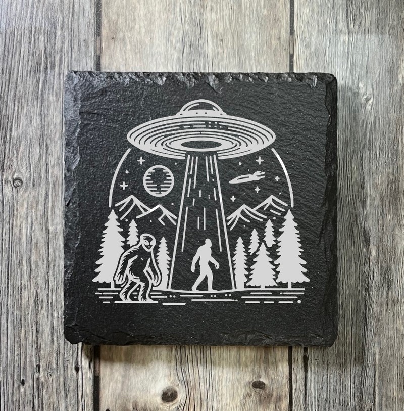 (image for) 4" x 4" square Slate Coaster