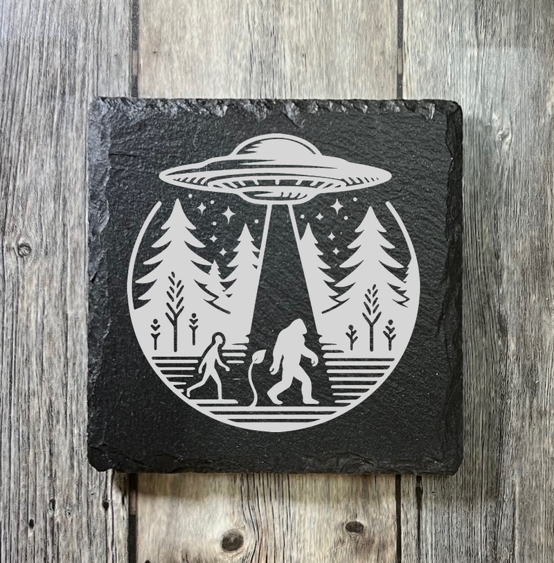 (image for) 4" x 4" square Slate Coaster