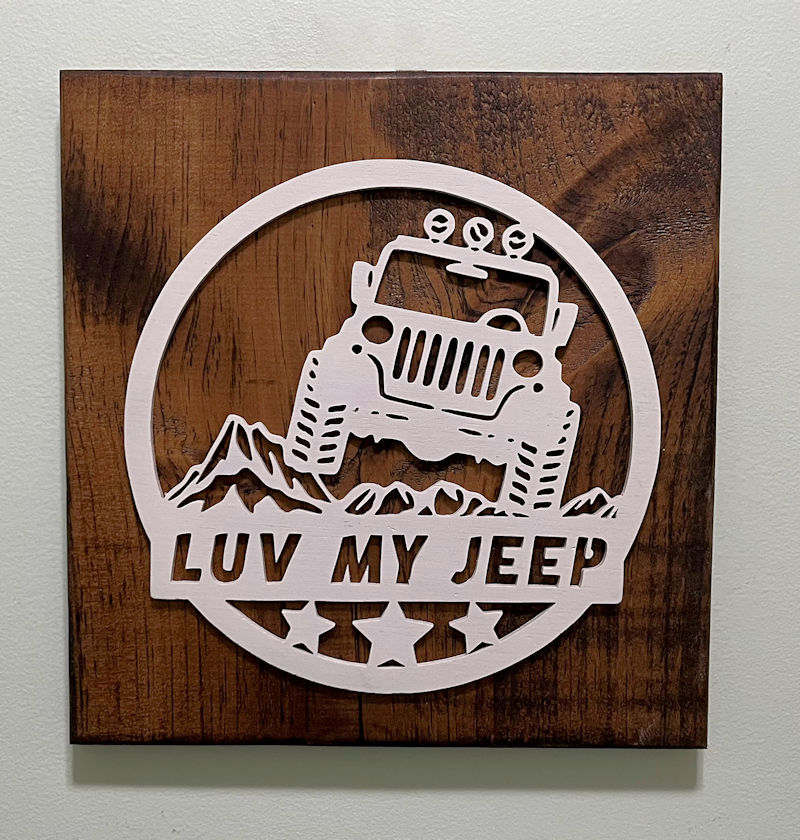 (image for) Luv My Jeep Wall Decor