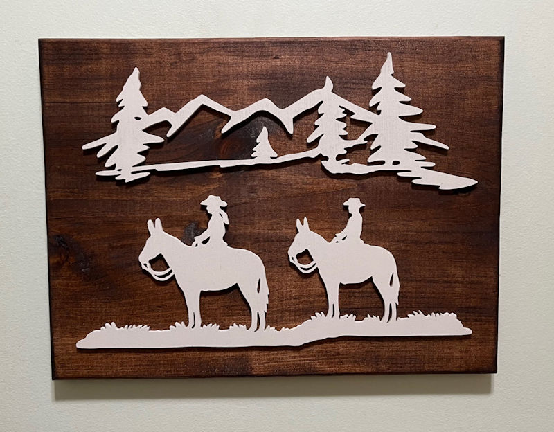 (image for) Mule Riders Wall Decor