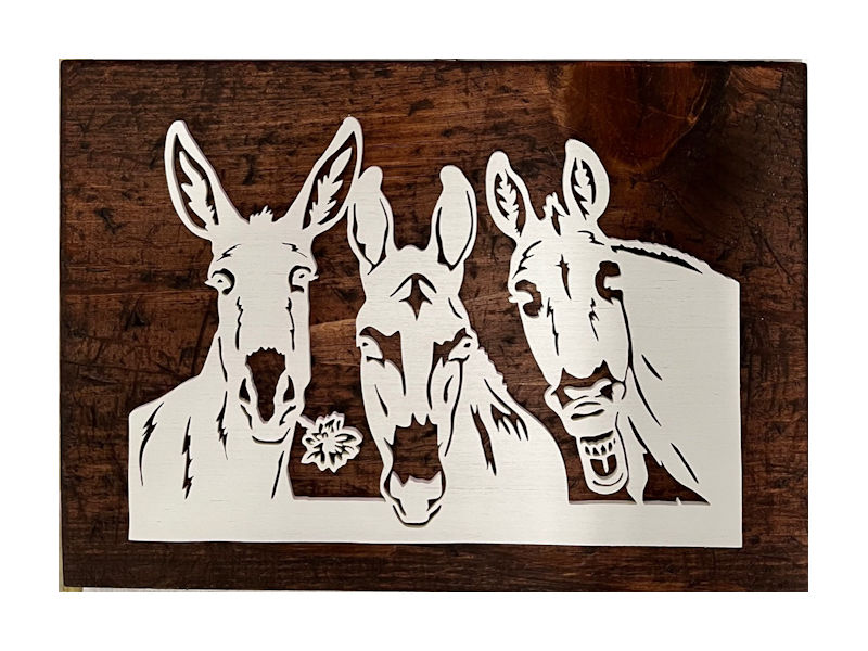 (image for) Three Mules Wall Decor
