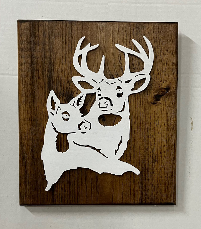 (image for) Deer Buck and Doe Wall Decor