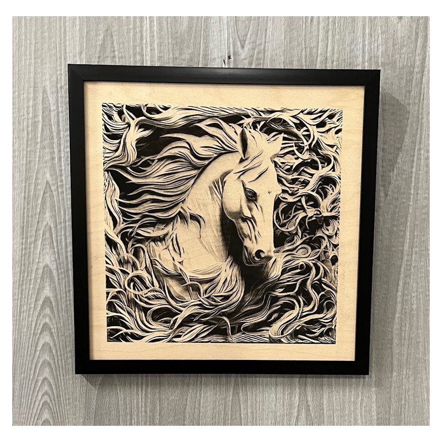 (image for) Horse Head II Laser Art
