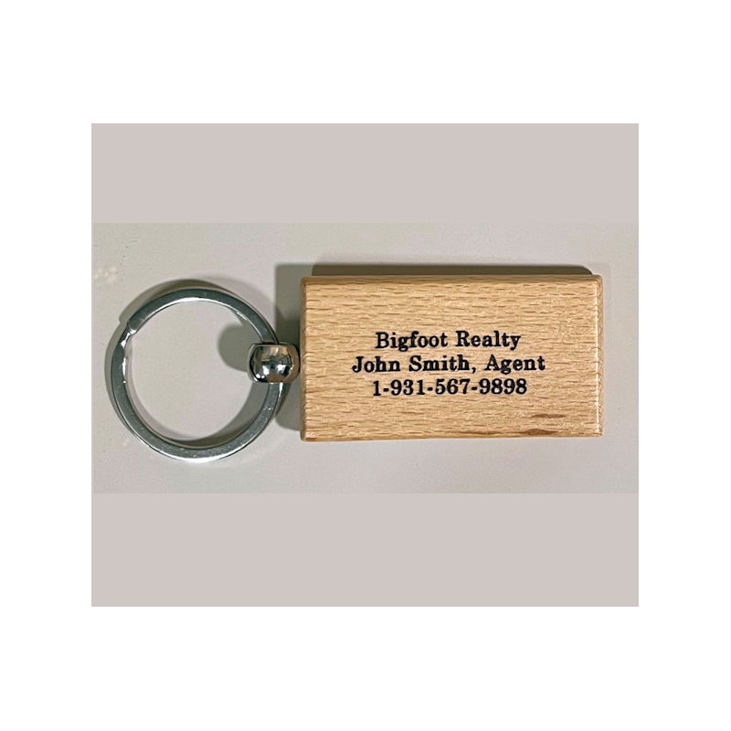 (image for) Keychain with Optional Engraving on Front - Click Image to Close