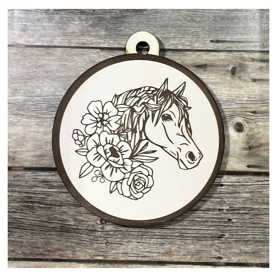 (image for) Horse Head Ornament, 4"