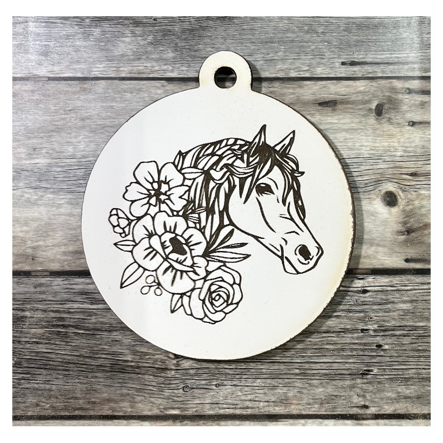 (image for) Horse Head Ornament, 4"