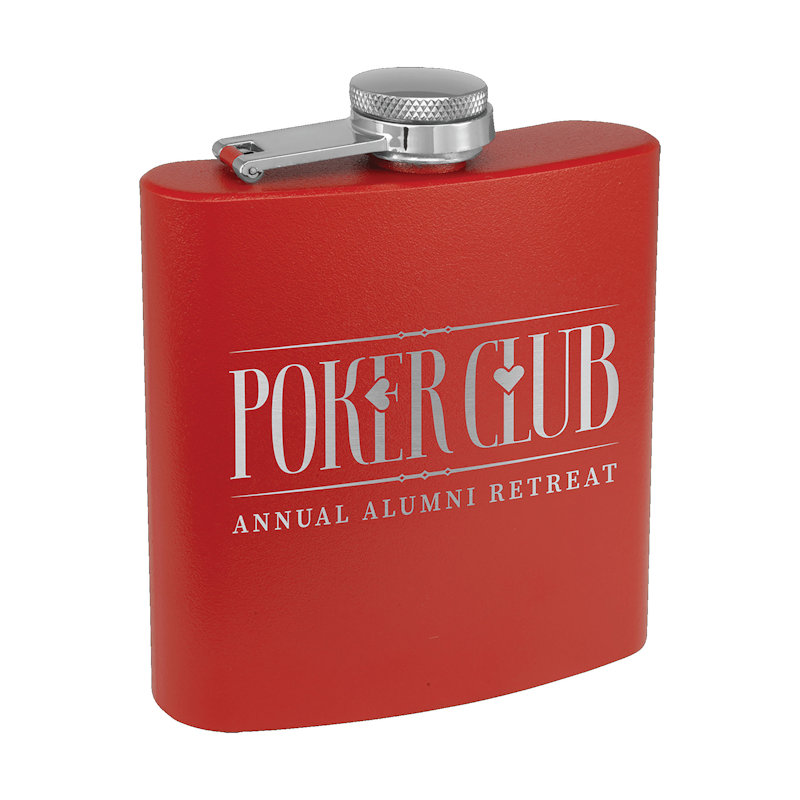 (image for) 6 oz. Powder Coated Stainless Steel Flask