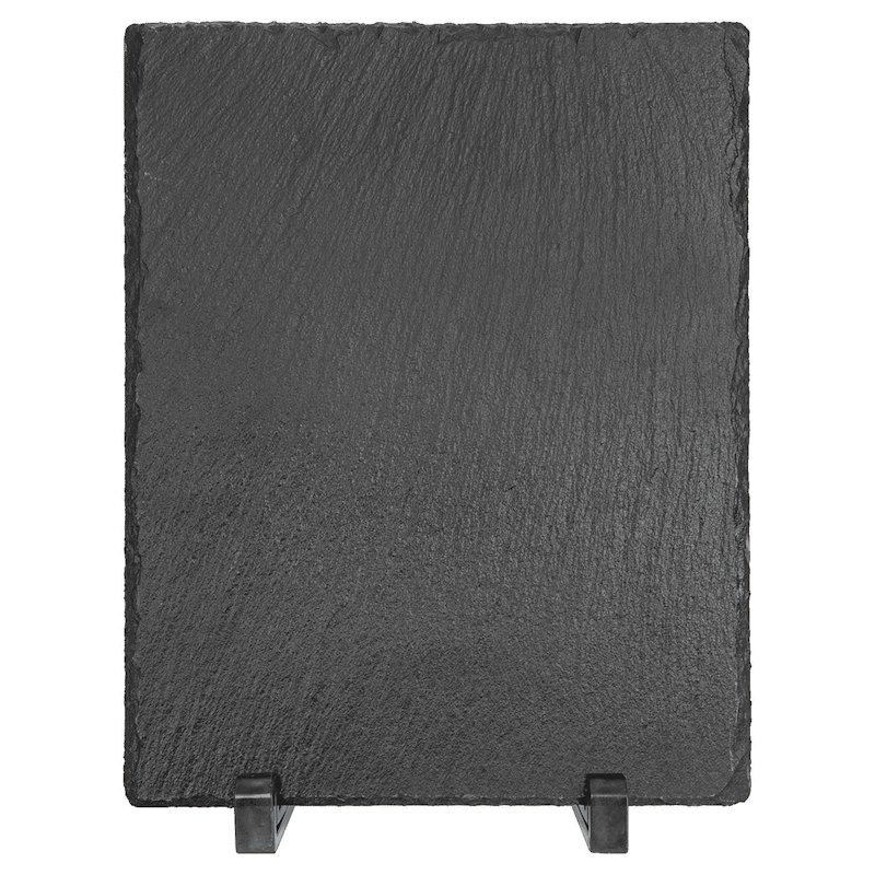 (image for) 9" x 7" Rectangle Slate Decor with Plastic Feet