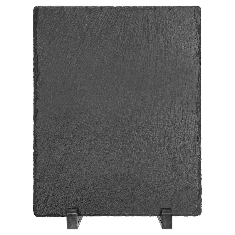 (image for) 10" x 8" Rectangle Slate Decor with Plastic Feet