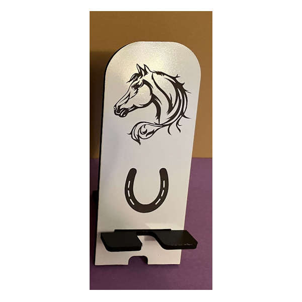 (image for) Cell Phone Holder - Horse Head & Horseshoe